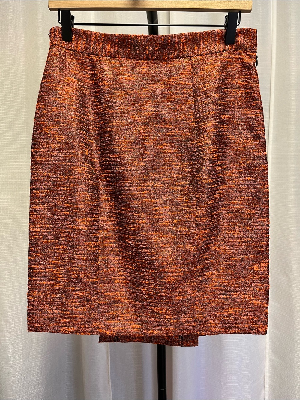 Hunter Dixon Orange Midi Pencil Skirt | size 10
